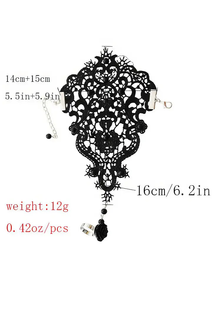 DECO LAYER-Renaissance Rose Lace Glove